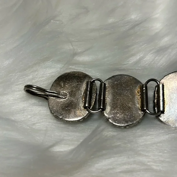 Elegant Silver and Multicolor Gemstone Bracelet - Picture 5 of 8